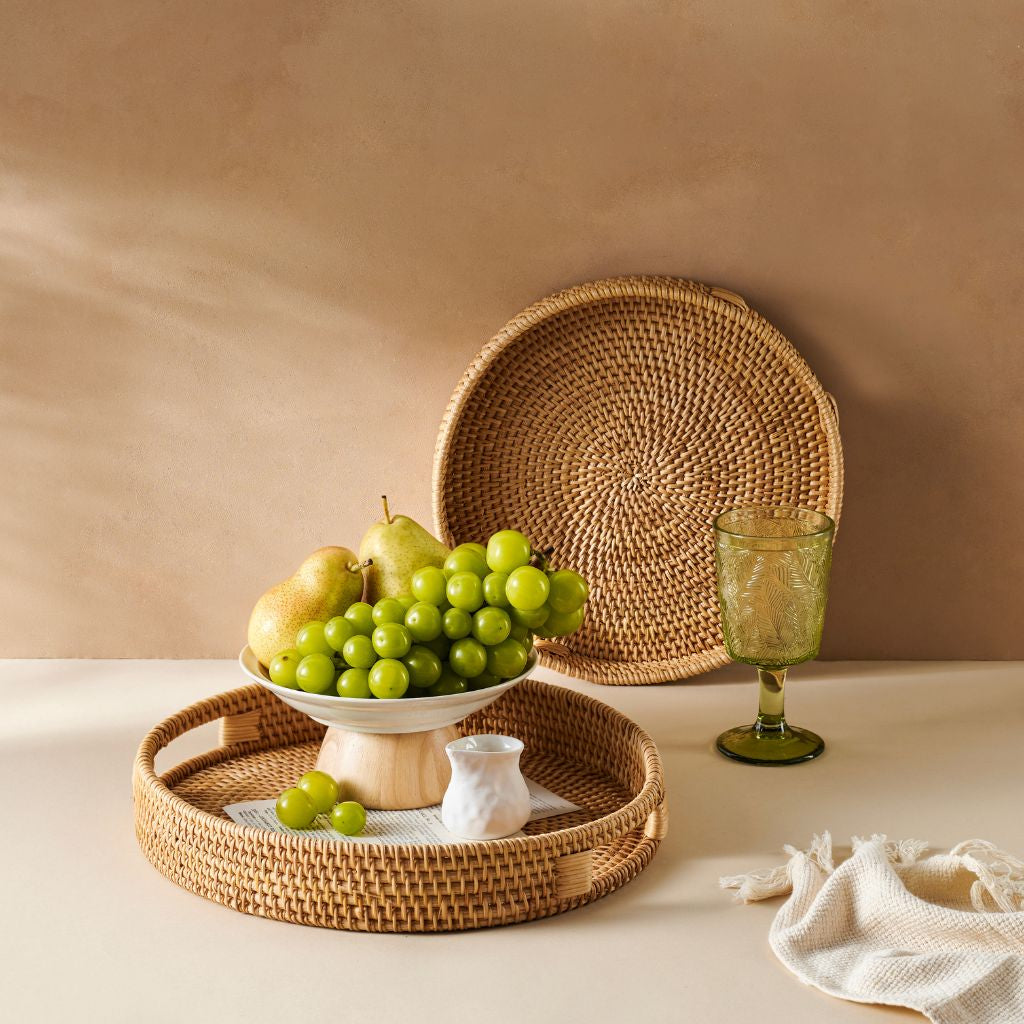 Rattan Trays • Natural Colour (Multiple Sizes)