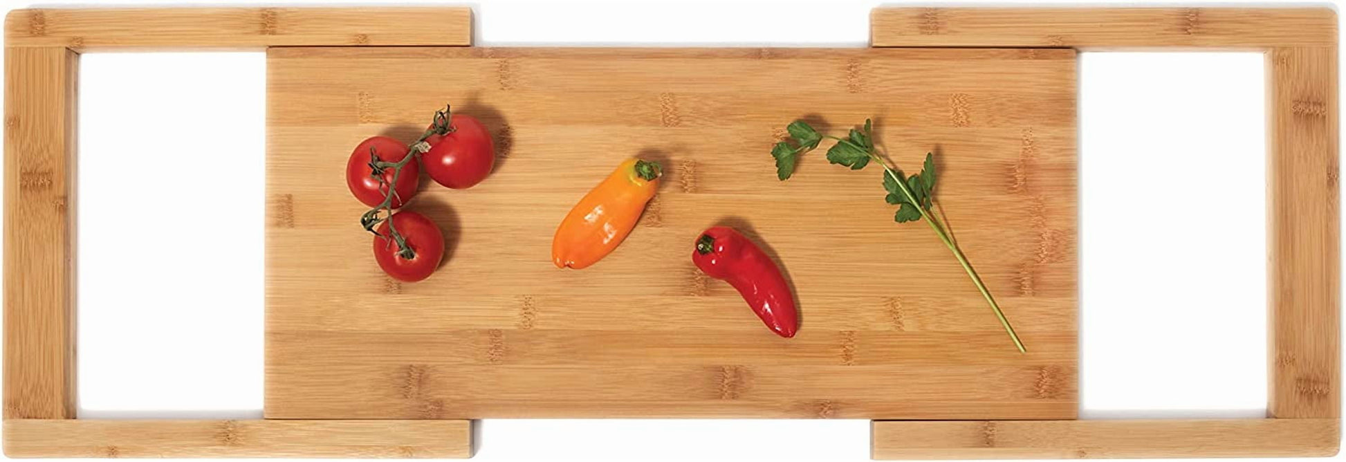 Bamboo Over-The-Sink Expandable Cutting Board, 34" X 11 1/2"
