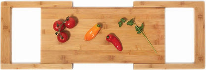 Bamboo Over-The-Sink Expandable Cutting Board, 34" X 11 1/2"