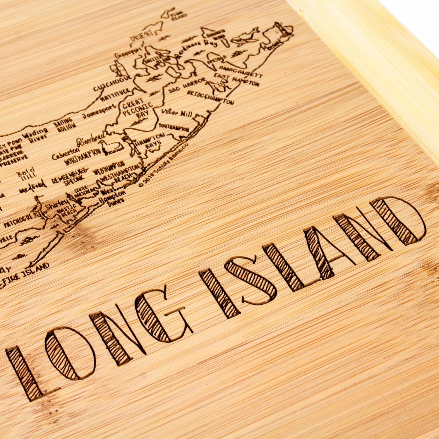 a Slice of Life Long Island Serving and Cutting Board, 11" X 8.75"