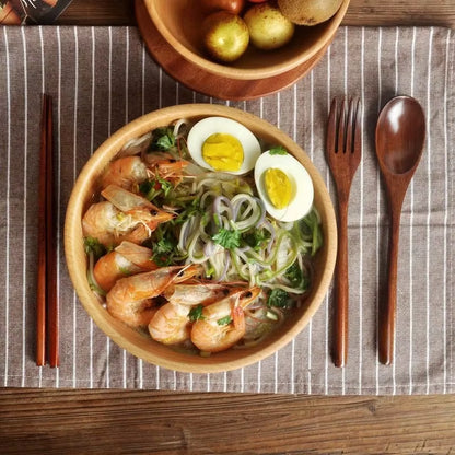 Spoon Fork Chopsticks Portable Cutlery Wooden Cutlery Set Travel Eco-Friendly Cutlery Set Gifts Utensils for Kitchen Sets Dining