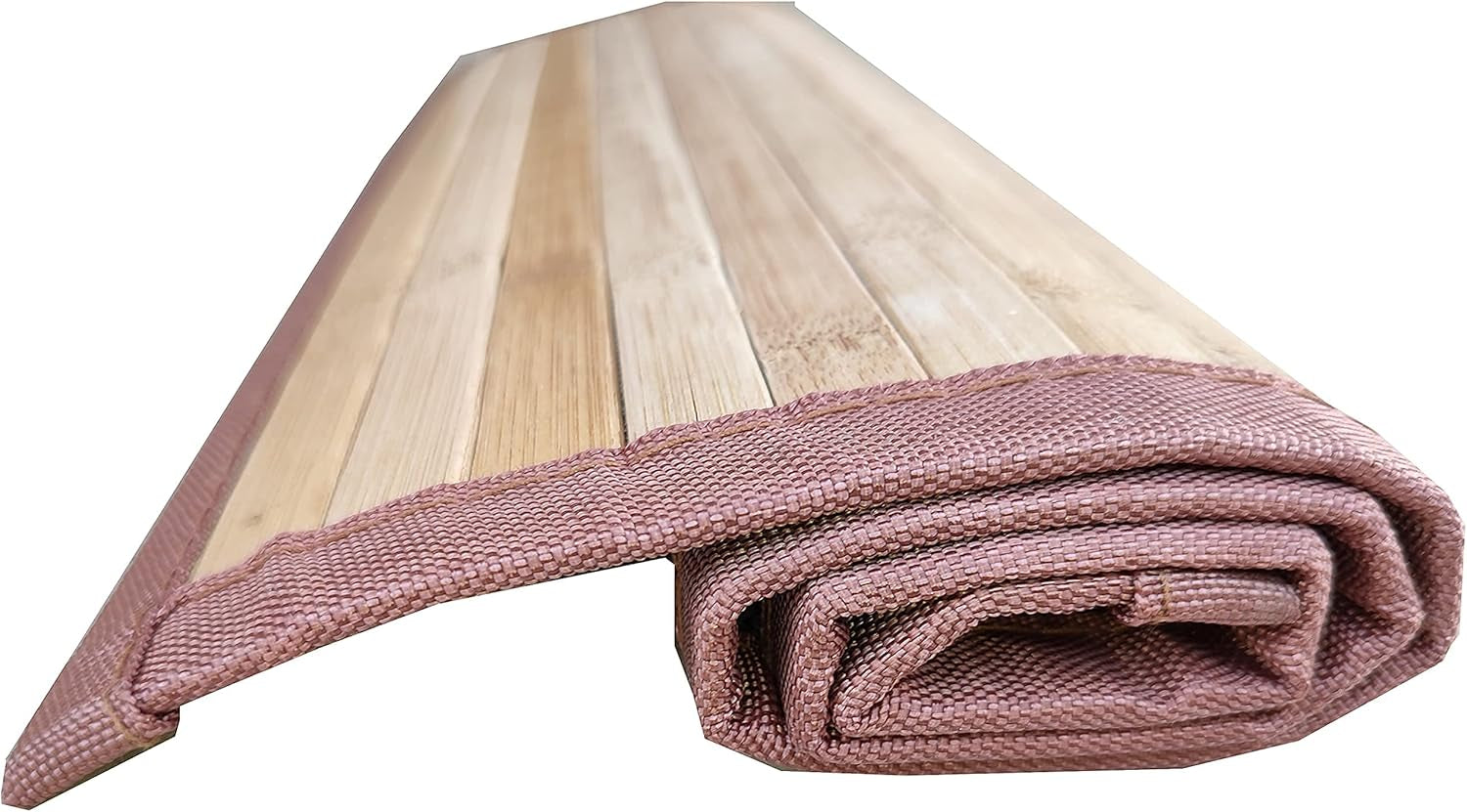 Bamboo Bathroom Accessories Area Rug & Mat Light Brown, 17" X 24" Runner