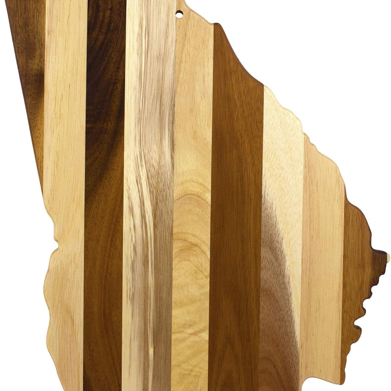 Rock & Branch Series Shiplap Georgia State Shaped Wood Serving and Cutting Board | Great for Wall Art