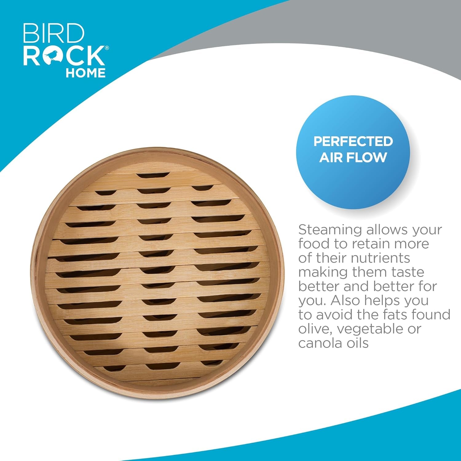 Bamboo Steamer (Classic Bamboo, 10" Diameter)