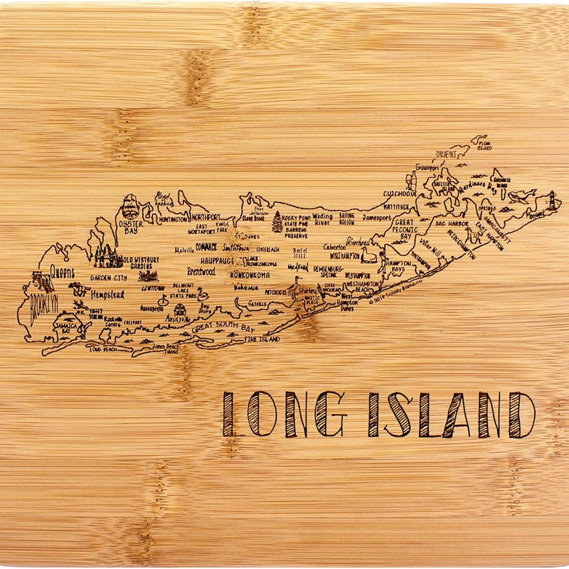 a Slice of Life Long Island Serving and Cutting Board, 11" X 8.75"