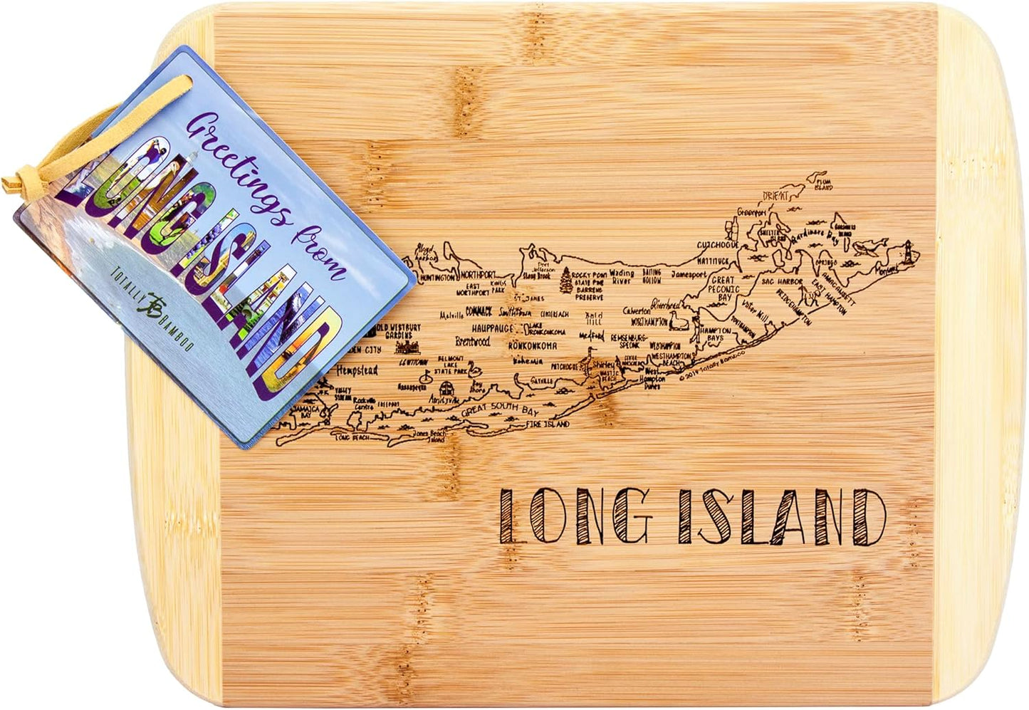 a Slice of Life Long Island Serving and Cutting Board, 11" X 8.75"