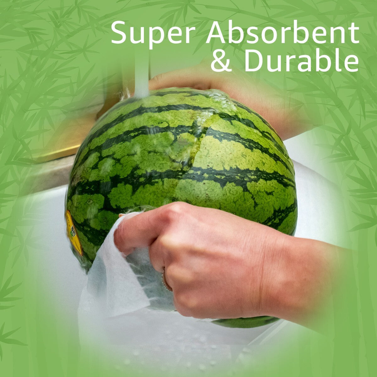 Ibambo Reusable Bamboo Paper Towels - 1 Roll, Ecofriendly, Washable, Sustainable